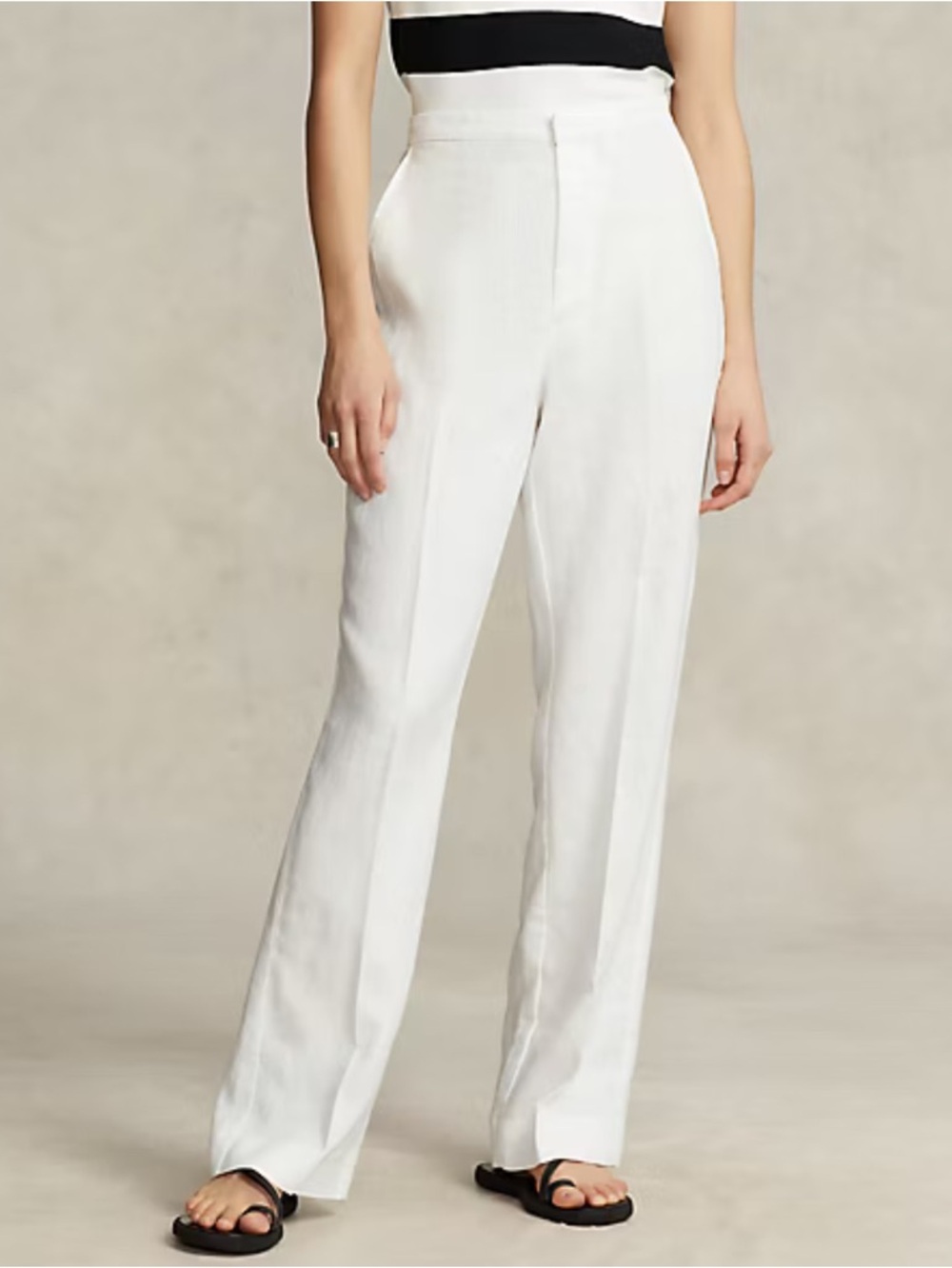 Polo Ralph Lauren Flat Front Linen Pant